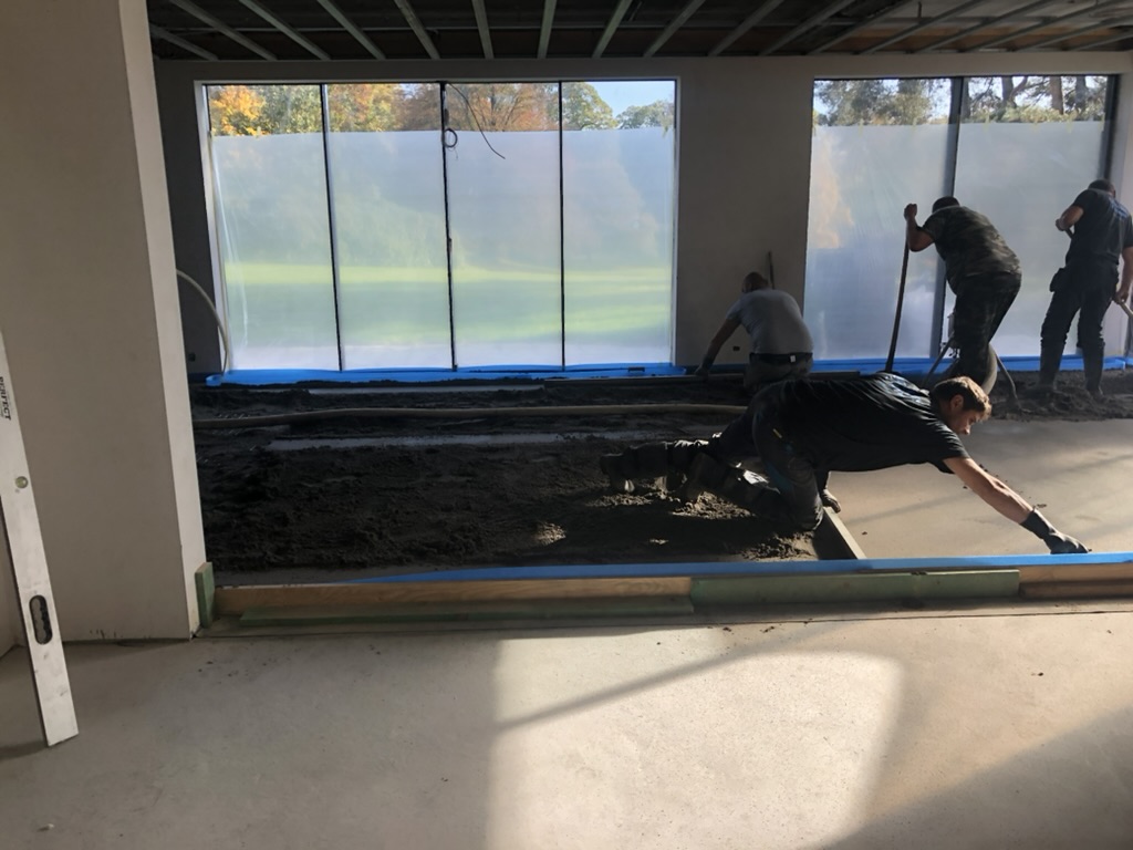 Installation de la baie vitrée